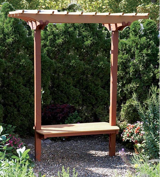 Garden Bench/Trellis Woodworking Plan - Product Code DP-00542