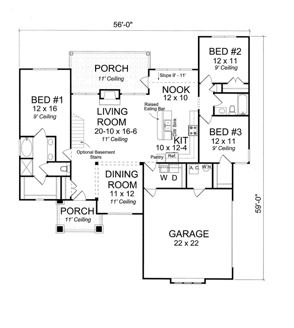 Plan Number 66506 | Order Code: 00WEB | COOLhouseplans.com | 800-482-0464