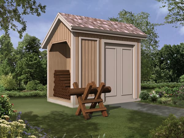 Storage Shed with Log Bin
 - Project Plan 85917