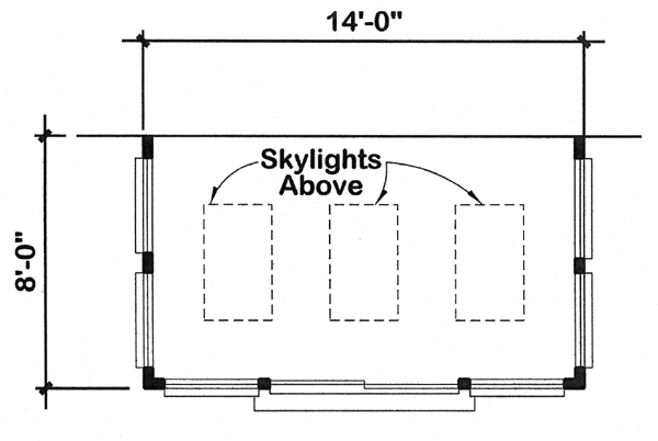 Shed Roof Sun Room Addition
For Two-Story Homes
 - Project Plan 90021