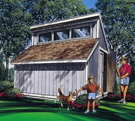 85916 - Contemporary Shed Plan