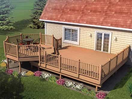 90015 - Picnic Deck with Raised Dining Area
