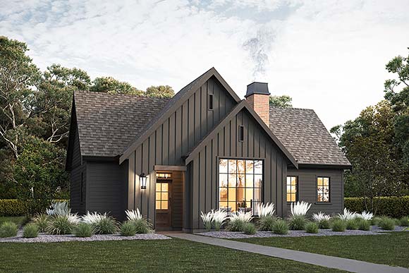 Cottage, Country, Farmhouse House Plan 100106 with 2 Beds, 2 Baths Elevation