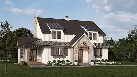 Country, Craftsman, Farmhouse House Plan 100108 with 4 Beds, 5 Baths Elevation