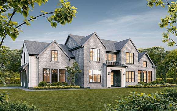 Contemporary, Farmhouse House Plan 100122 with 4 Beds, 4 Baths, 2 Car Garage Elevation