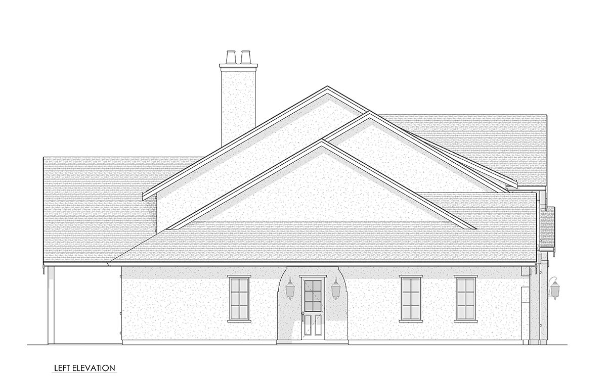 Contemporary, European, Farmhouse, Traditional Plan with 3402 Sq. Ft., 4 Bedrooms, 3 Bathrooms, 2 Car Garage Picture 3
