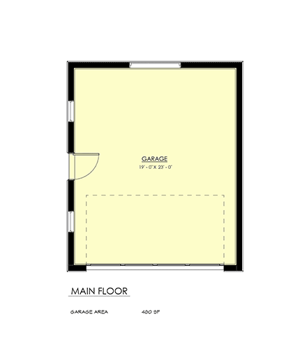 Traditional 1 Car Garage Plan 100131 First Level Plan