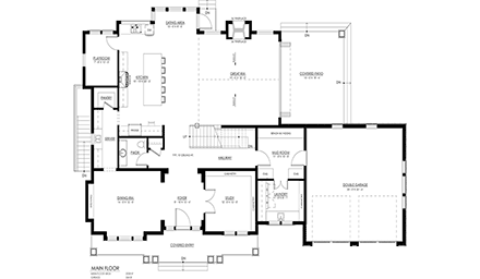 Cape Cod, Cottage, Country, Farmhouse House Plan 100133 with 4 Beds, 4 Baths, 2 Car Garage First Level Plan