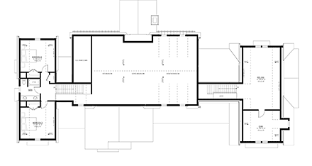 Country, Craftsman, Farmhouse House Plan 100138 with 3 Beds, 4 Baths, 3 Car Garage Second Level Plan