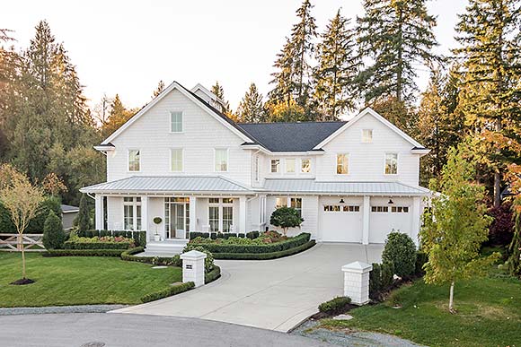 Farmhouse, New American, Traditional House Plan 100142 with 4 Beds, 3 Baths, 2 Car Garage Elevation