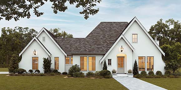 Contemporary, European, Farmhouse, Traditional House Plan 100144 with 3 Beds, 3 Baths, 2 Car Garage Elevation