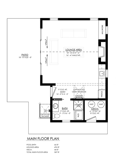 Country, Craftsman, Farmhouse, Traditional Misc Plan 100163 First Level Plan