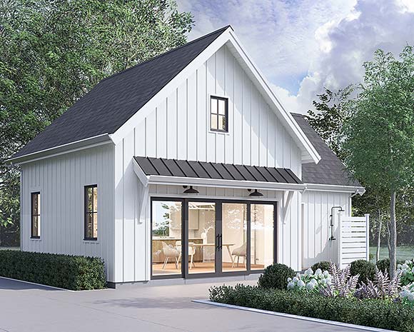 Country, Craftsman, Farmhouse, Traditional Misc Plan 100163 Elevation