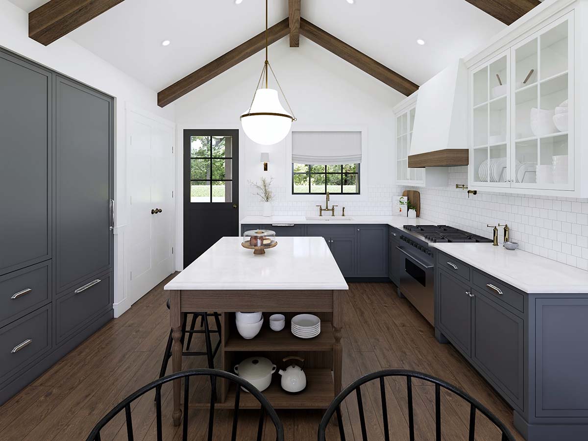 Country, Farmhouse, Ranch Plan with 1077 Sq. Ft., 2 Bedrooms, 2 Bathrooms, 2 Car Garage Picture 12