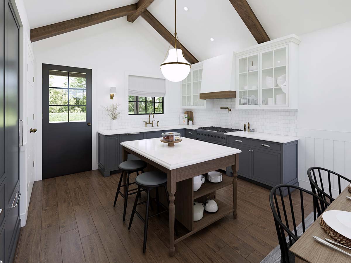 Country, Farmhouse, Ranch Plan with 1077 Sq. Ft., 2 Bedrooms, 2 Bathrooms, 2 Car Garage Picture 13