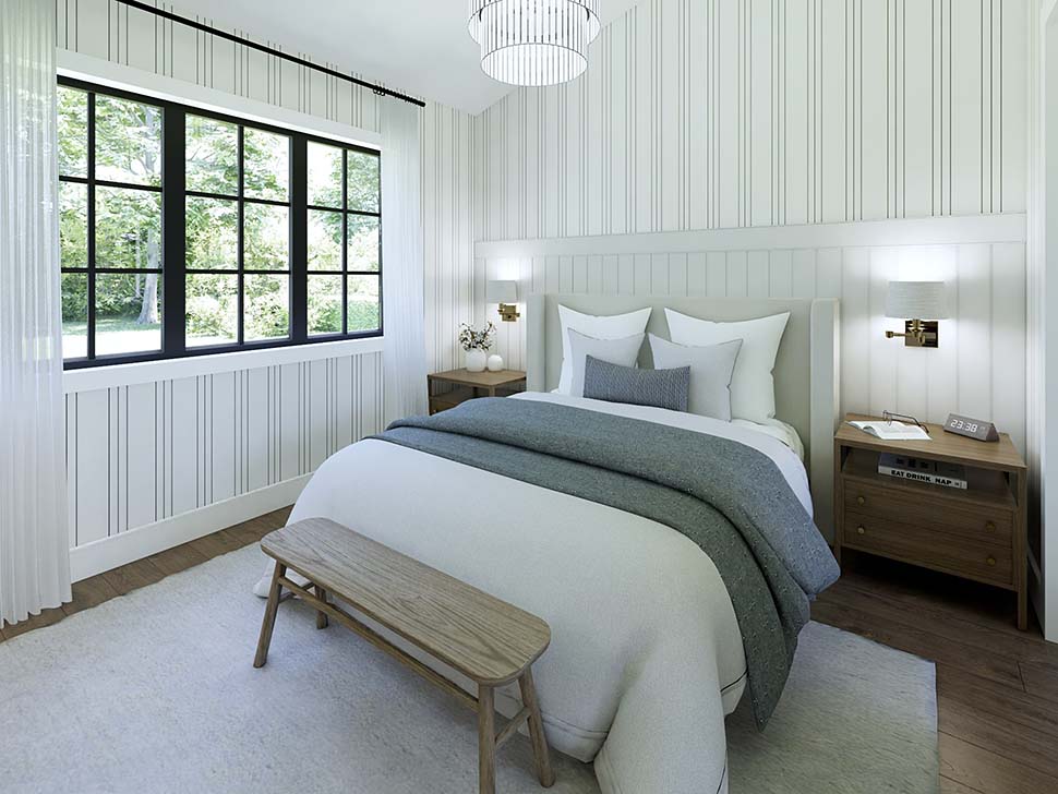 Country, Farmhouse, Ranch Plan with 1077 Sq. Ft., 2 Bedrooms, 2 Bathrooms, 2 Car Garage Picture 17