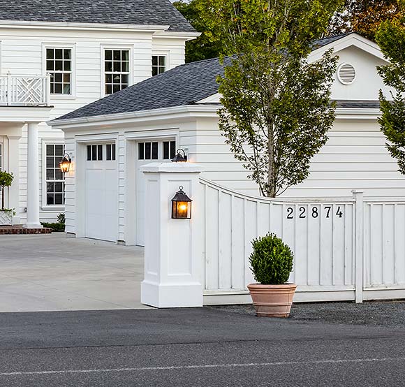 Colonial 2 Car Garage Plan 100186 Elevation
