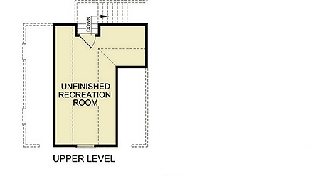 Bungalow, Ranch House Plan 100262 with 3 Beds, 2 Baths, 2 Car Garage Second Level Plan