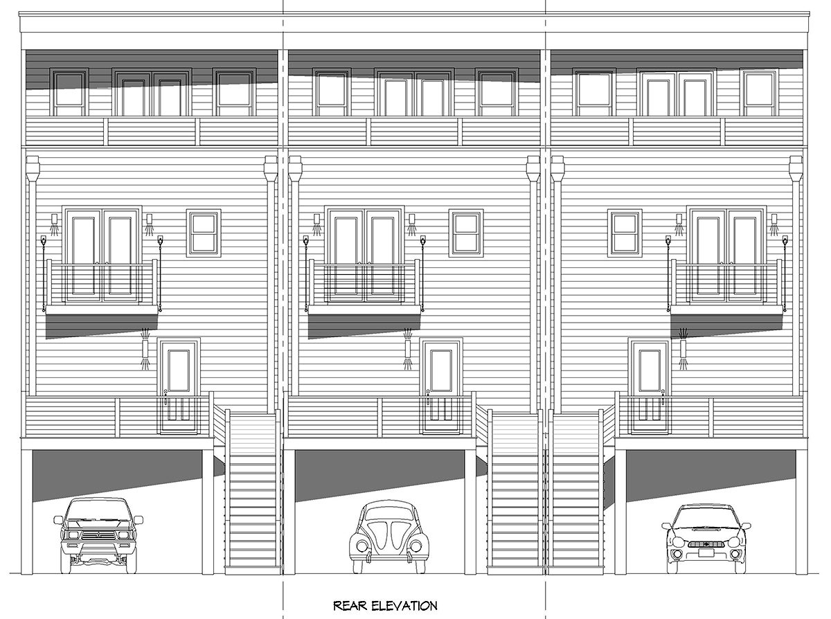 Multi-Family Plan 100310 - Contemporary Style with 6399 Sq Ft, 9