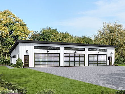 Garage-Living Plan 100332