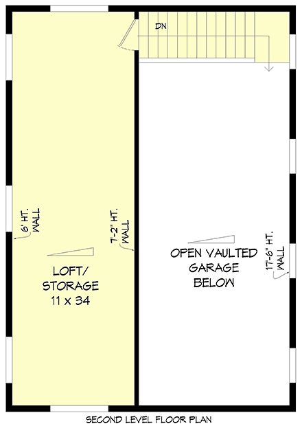 Contemporary, Modern 2 Car Garage Plan 100334 Second Level Plan