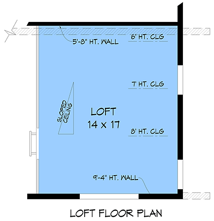 Contemporary, Modern House Plan 100348 with 3 Beds, 4 Baths, 3 Car Garage Third Level Plan