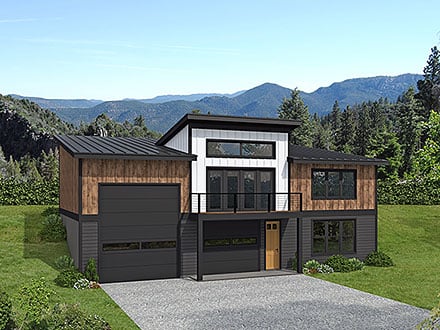 Garage-Living Plan 100349