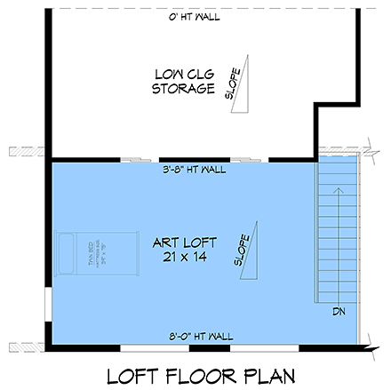 Contemporary, Modern House Plan 100373 with 3 Beds, 3 Baths, 3 Car Garage Third Level Plan