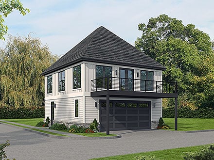Garage-Living Plan 100395