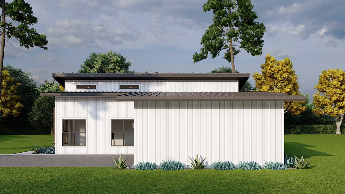 Contemporary, Modern Plan with 2219 Sq. Ft., 3 Bedrooms, 2 Bathrooms, 1 Car Garage Picture 2