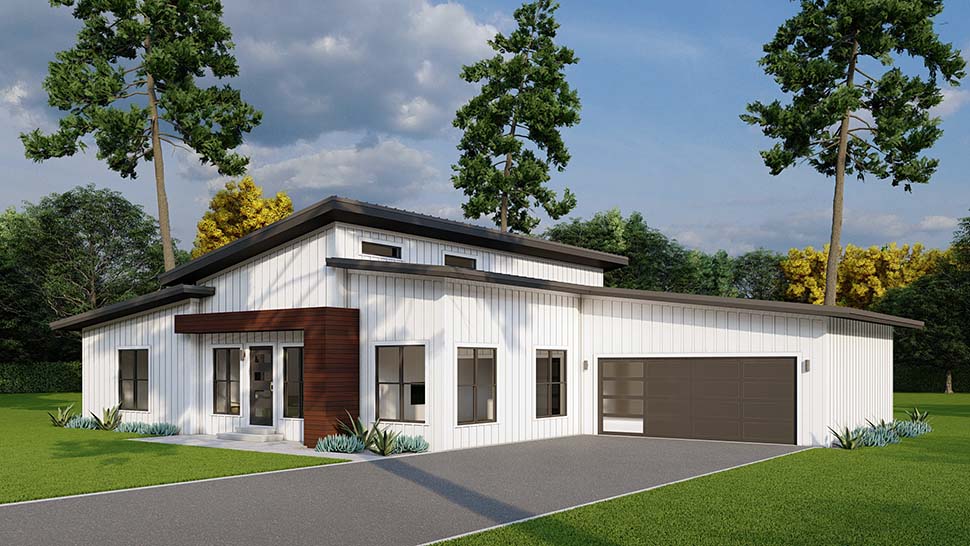 Contemporary, Modern Plan with 2219 Sq. Ft., 3 Bedrooms, 2 Bathrooms, 1 Car Garage Picture 5