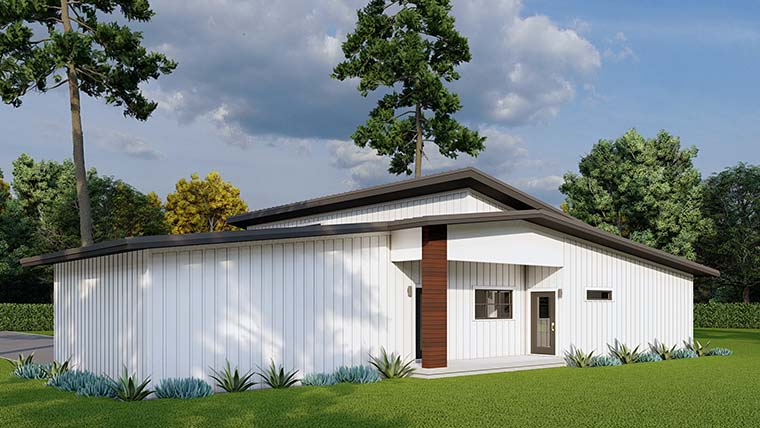 Contemporary, Modern Plan with 2219 Sq. Ft., 3 Bedrooms, 2 Bathrooms, 1 Car Garage Picture 6