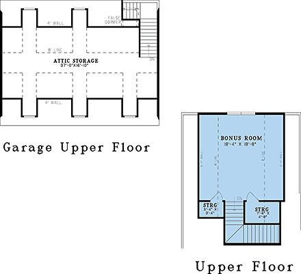 Craftsman, Farmhouse House Plan 100425 with 3 Beds, 5 Baths, 3 Car Garage Second Level Plan