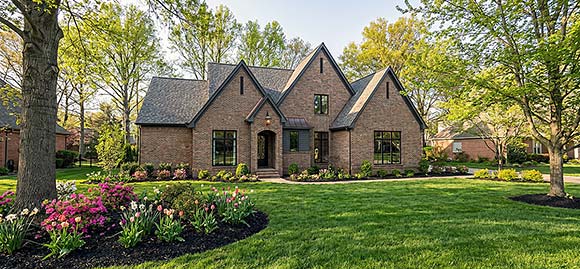 European, French Country, Traditional House Plan 100485 with 3 Beds, 5 Baths, 3 Car Garage Elevation