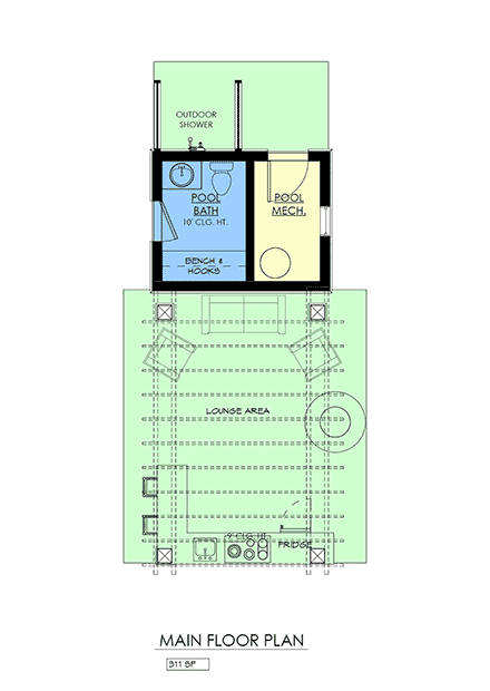 Cottage, Country, Farmhouse, Traditional Misc Plan 100507 First Level Plan