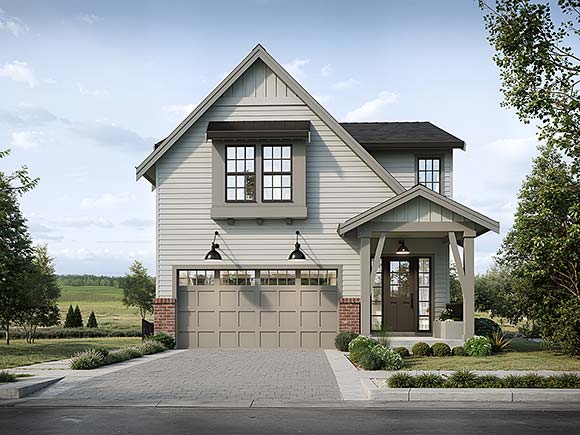 Contemporary, Farmhouse, Traditional House Plan 100515 with 4 Beds, 3 Baths, 2 Car Garage Elevation
