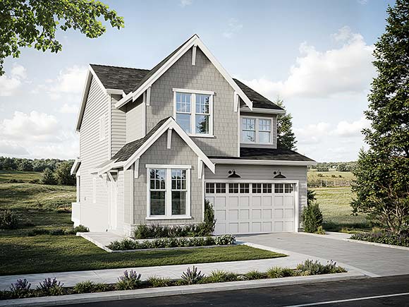 Contemporary, Country, Farmhouse, New American House Plan 100518 with 3 Beds, 3 Baths, 2 Car Garage Elevation
