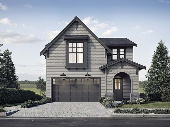 Contemporary, Craftsman, Farmhouse House Plan 100523 with 4 Beds, 3 Baths, 2 Car Garage Elevation