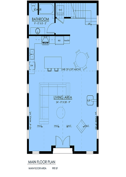 Barndominium, Country, Farmhouse House Plan 100529 with 1 Beds, 1 Baths First Level Plan