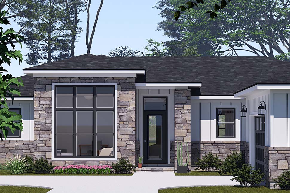 House Plan 100618 - Modern Style with 2284 Sq Ft, 4 Bed, 3 Bath ...