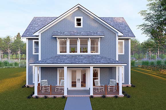 Cottage, Country, Farmhouse, Traditional House Plan 100628 with 4 Beds, 4 Baths Elevation