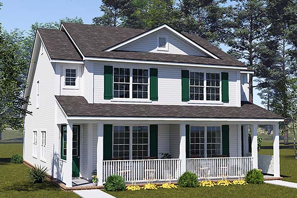 Country, Traditional Multi-Family Plan 100696 with 6 Beds, 6 Baths Elevation
