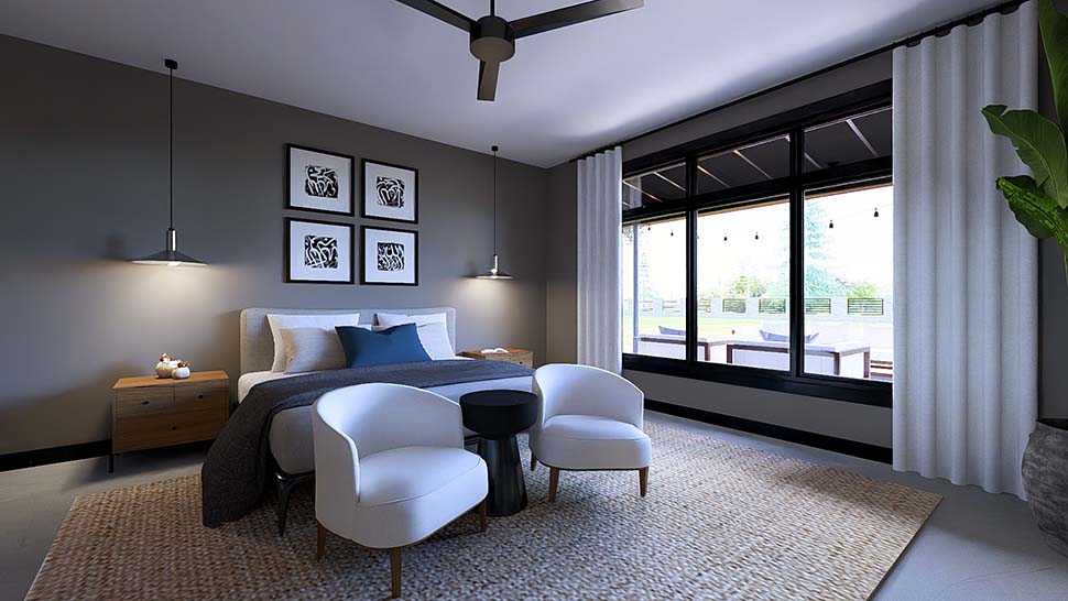 Coastal, Contemporary, Modern Plan with 3147 Sq. Ft., 3 Bedrooms, 3 Bathrooms, 2 Car Garage Picture 11