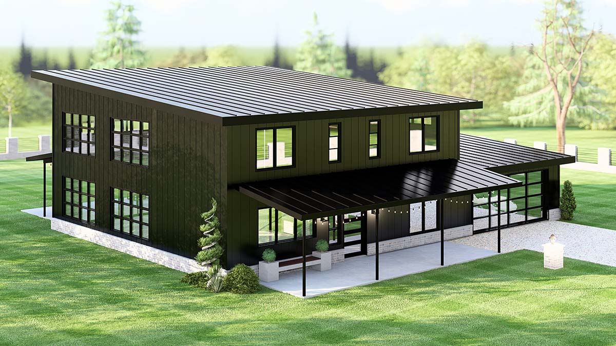 Coastal, Contemporary, Modern Plan with 3147 Sq. Ft., 3 Bedrooms, 3 Bathrooms, 2 Car Garage Picture 3