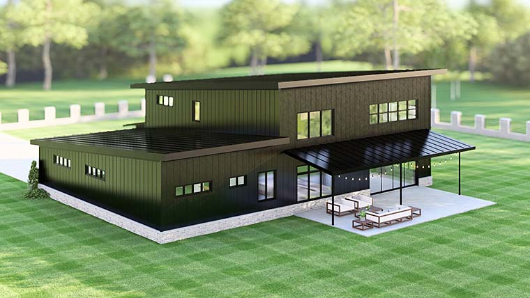 Coastal, Contemporary, Modern Plan with 3147 Sq. Ft., 3 Bedrooms, 3 Bathrooms, 2 Car Garage Picture 6