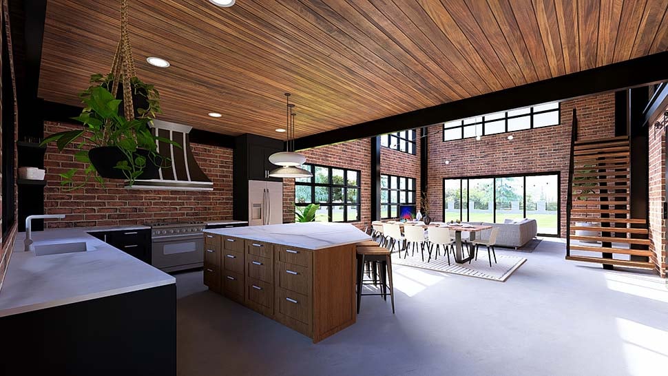 Coastal, Contemporary, Modern Plan with 3147 Sq. Ft., 3 Bedrooms, 3 Bathrooms, 2 Car Garage Picture 9