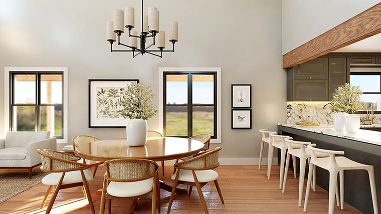 Barndominium, Country Plan with 3395 Sq. Ft., 4 Bedrooms, 4 Bathrooms, 2 Car Garage Picture 6