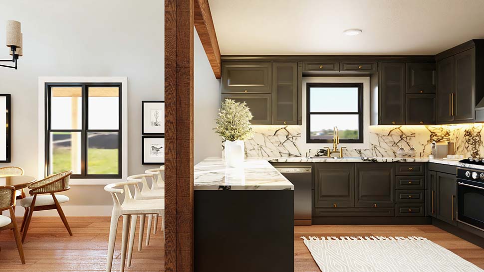 Barndominium, Country Plan with 3395 Sq. Ft., 4 Bedrooms, 4 Bathrooms, 2 Car Garage Picture 7