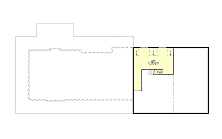 Barndominium, Country House Plan 100723 with 3 Beds, 3 Baths, 3 Car Garage Second Level Plan
