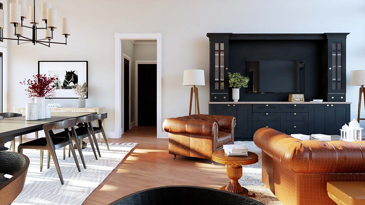 Coastal, Craftsman, New American, Ranch, Traditional Plan with 1785 Sq. Ft., 2 Bedrooms, 3 Bathrooms, 3 Car Garage Picture 11